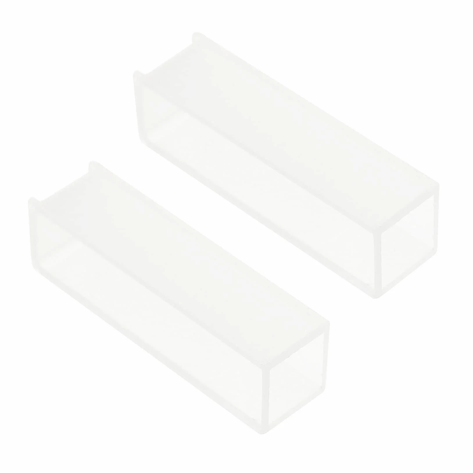 SOLUSTRE Set di 2 Cuvette in Materiale Sintetico 10mm per Spettrofotometro Laboratorio
