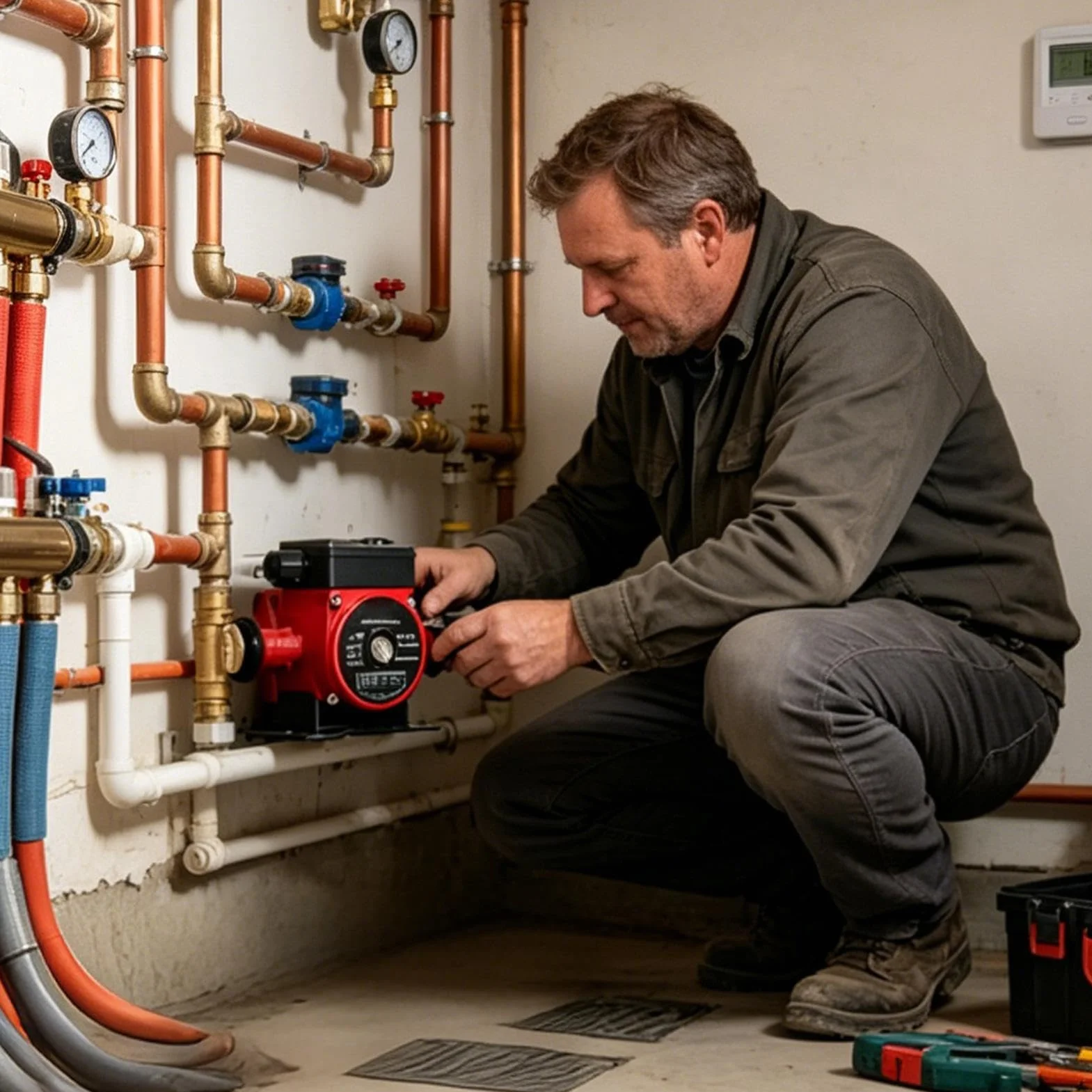 Pompa di circolazione acqua Regolabile, Silenziosa, Resistente alle alte | Pompa Di Ricircolo Acqua Calda Sanitaria Per Proprietari Professionisti Caldaie Riscaldamento A Pavimento