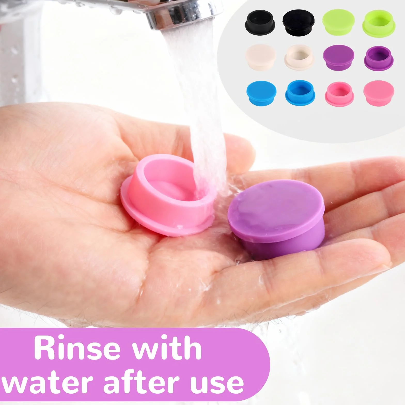 Tappi Protettivi per Fiale 5-100 ml, 6 Colori, a Prova di Perdite e Polvere, Apertura a Scatto, per Uso Iniettabile e Laboratorio