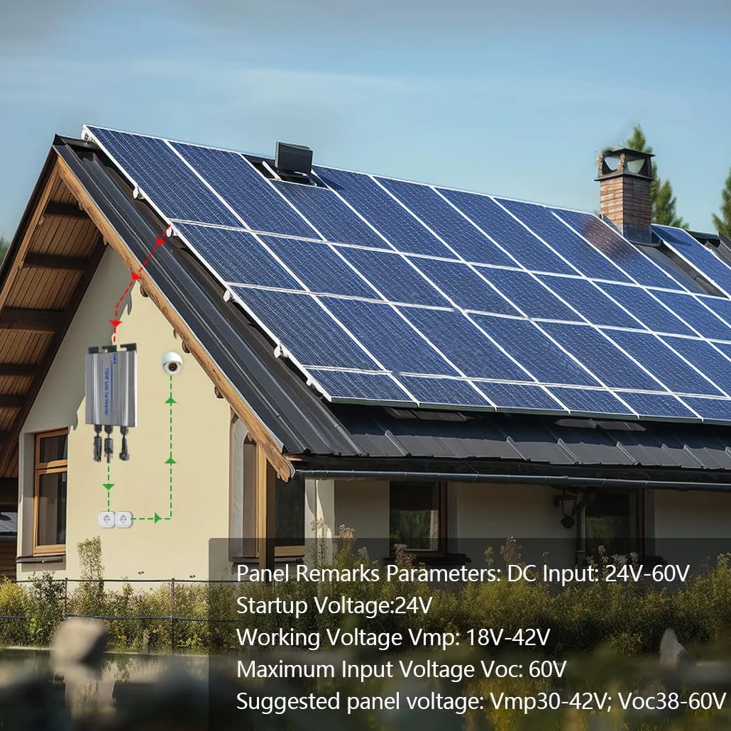 Y&H 750W Grid Tie Micro inverter MPPT ingresso solare 24-60 V AC220 V uscita per pannello solare da 24 V 36 V