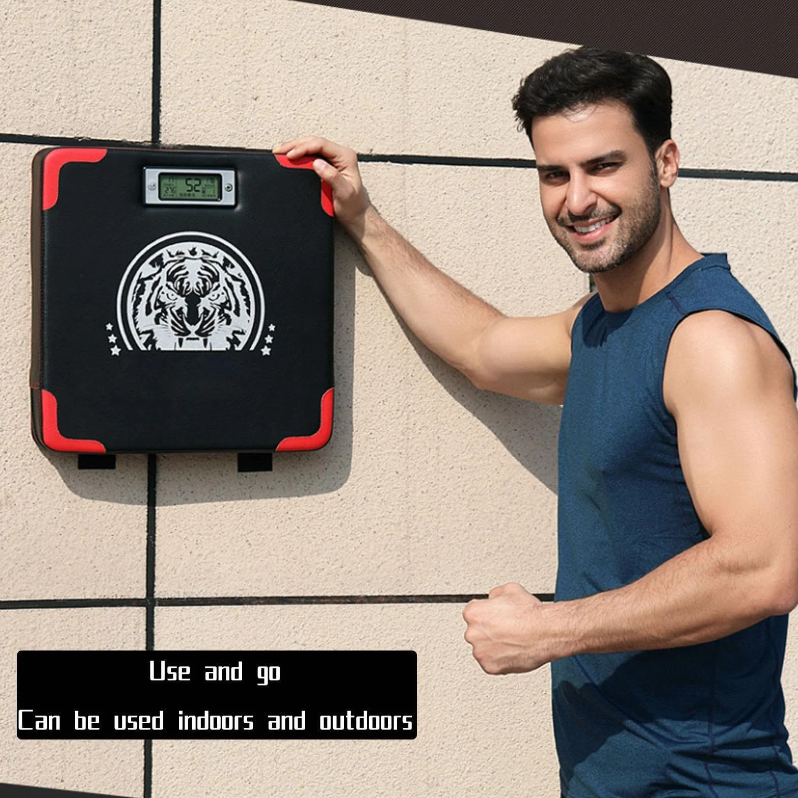 Tester di forza di boxe - Tester di forza pugilato Punch | Punch Force Testing Machine, Test di resistenza Sacchetto di pugno con contatore di visualizzazione LED, allenamento di boxe regolabile in