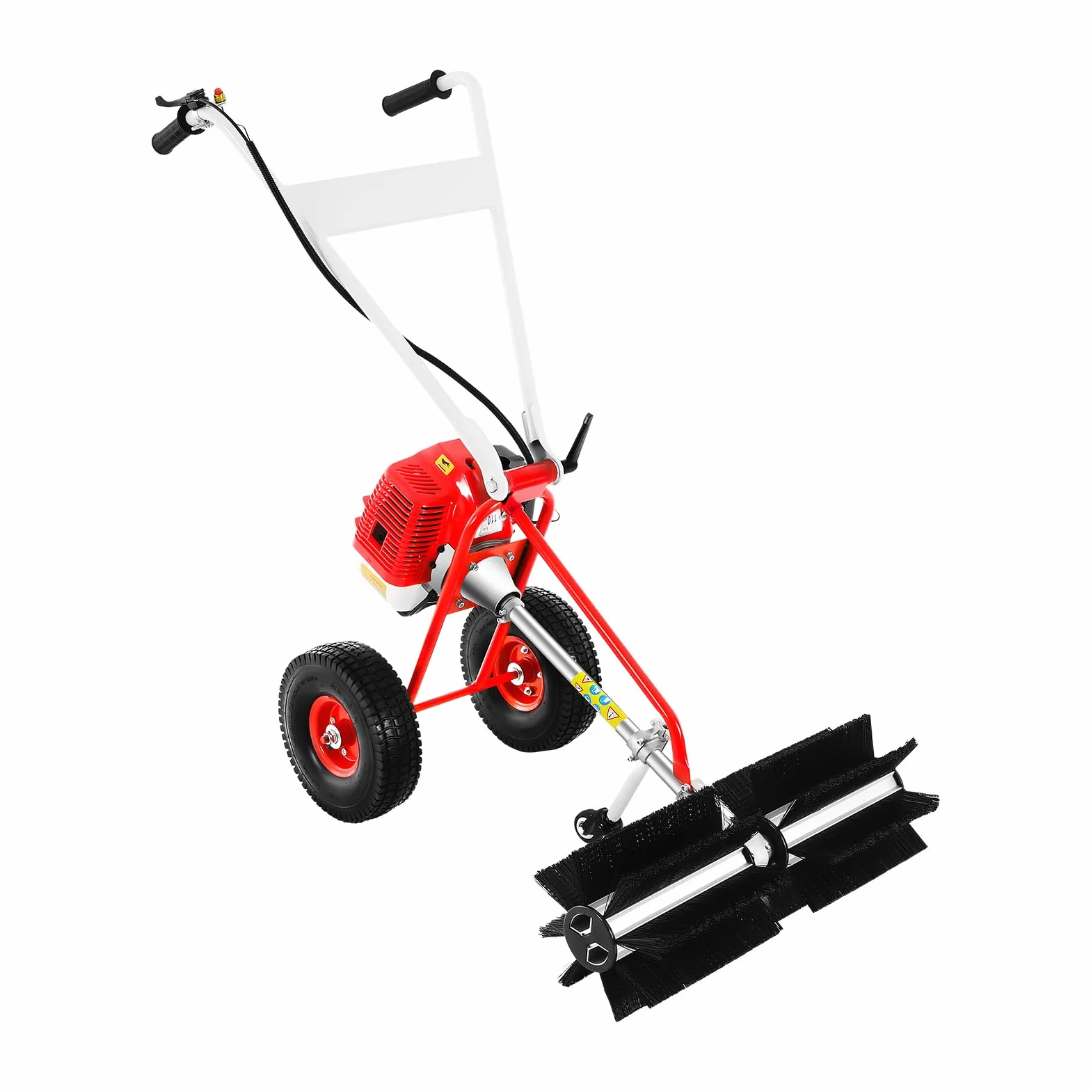 Spazzatrice a benzina, raccogli foglie, con occhiali di protezione e set di attrezzi, larghezza meccanica, 60 cm, spazzaneve per vialetto del cortile