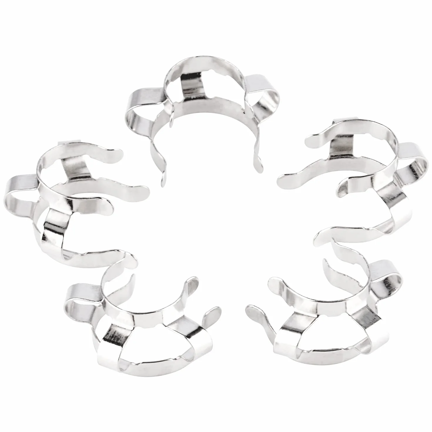 Labasics Keck Morsetto Clip in Metallo 5 pezzi 14 mm Laboratorio Accessorio