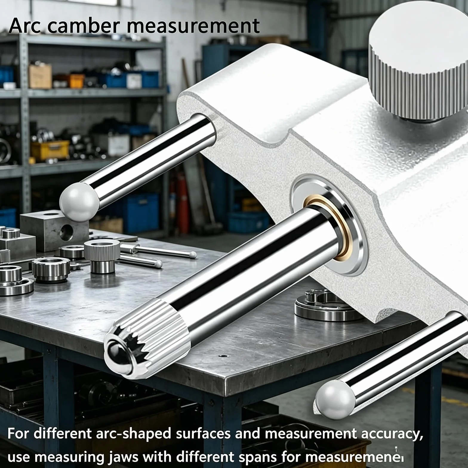 MObyat Calibro per Raggi Ad Alta Precisione, Calibro Digitale Multifunzione con 5 Griffe di Misurazione 10mm/20mm/30mm/60mm/100mm, Raggio: 5-700mm, Campo di Prova: 0-12,7mm, per Marmo