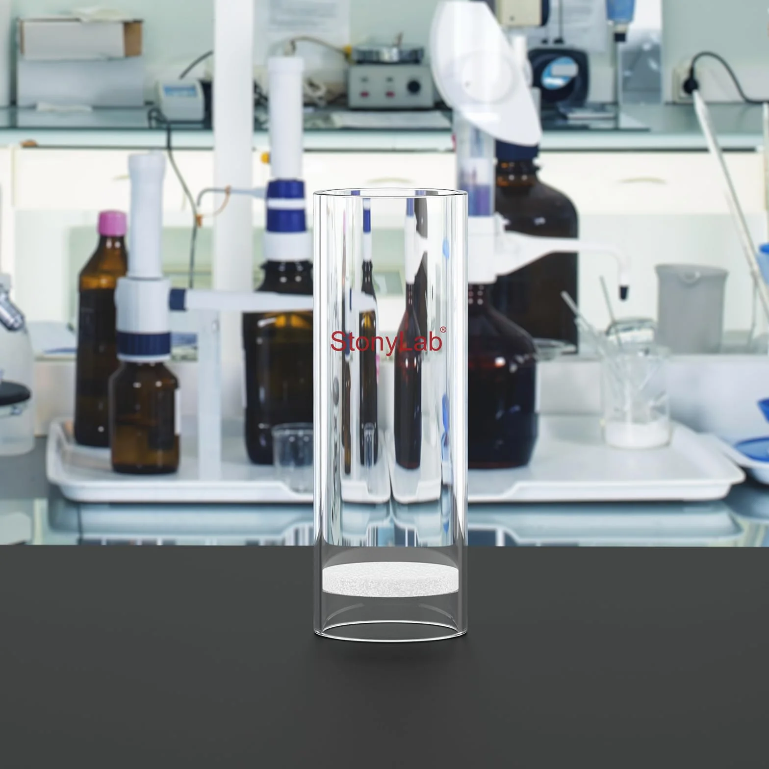 stonylab Ditale per Estrazione in Vetro, Media Porosità Ditale per Estrazione in Vetro Borosilicato con 30 mm DI 35 mm OD e 100 mm di Altezza per Apparato di Estrazione Soxhlet