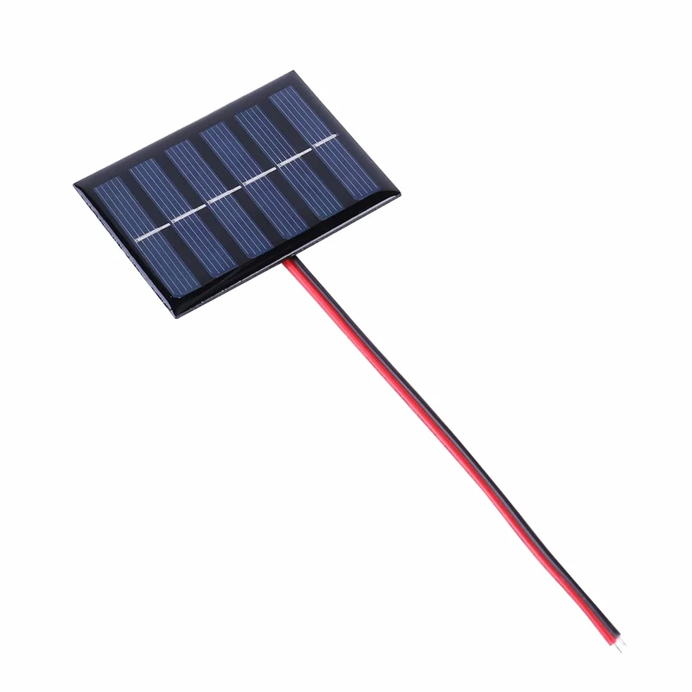Pannello Solare 1W 3V 100MA DIY Outdoor Caricatore Solare Power Bank
