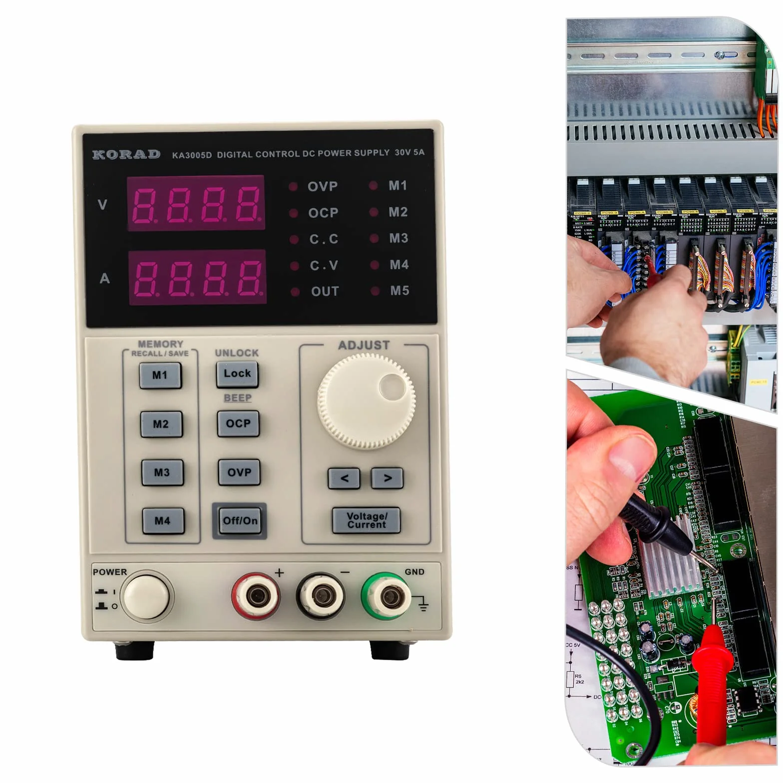 Fonte di programma DC 0-30 V, 0-5 A, programmabile, corrente costante/tensione costante, alimentatore da laboratorio con indicatore LED ad alta precisione, per laptop, telefoni cellulari, rasoi
