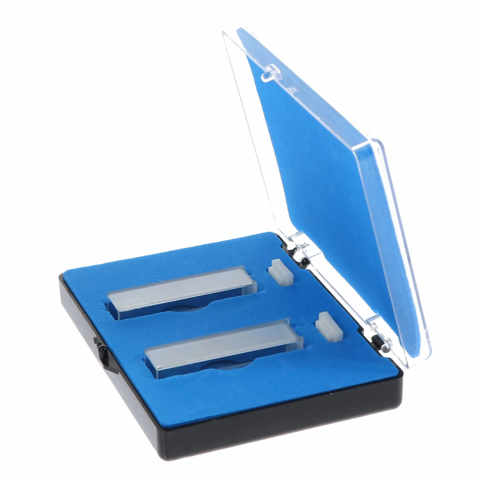 Cuvetta 2 Pezzi al Quarzo per Spettrofotometro Percorso Ottico 10mm Capacità 3,5ml