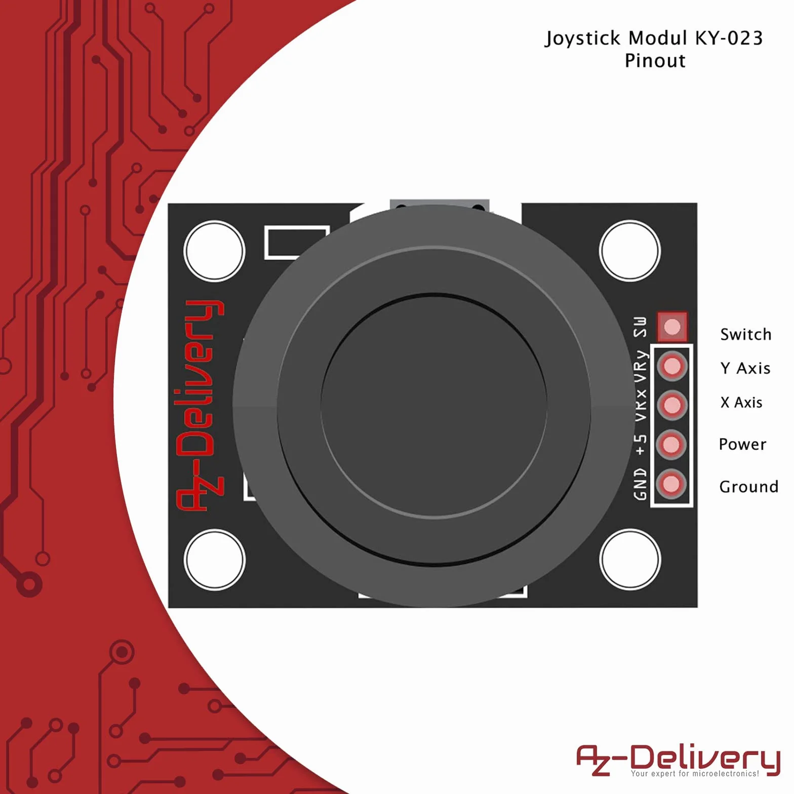 AZDelivery 3 x KY-023 Joystick Modulo Sensore compatibile con Arduino incluso un E-Book!