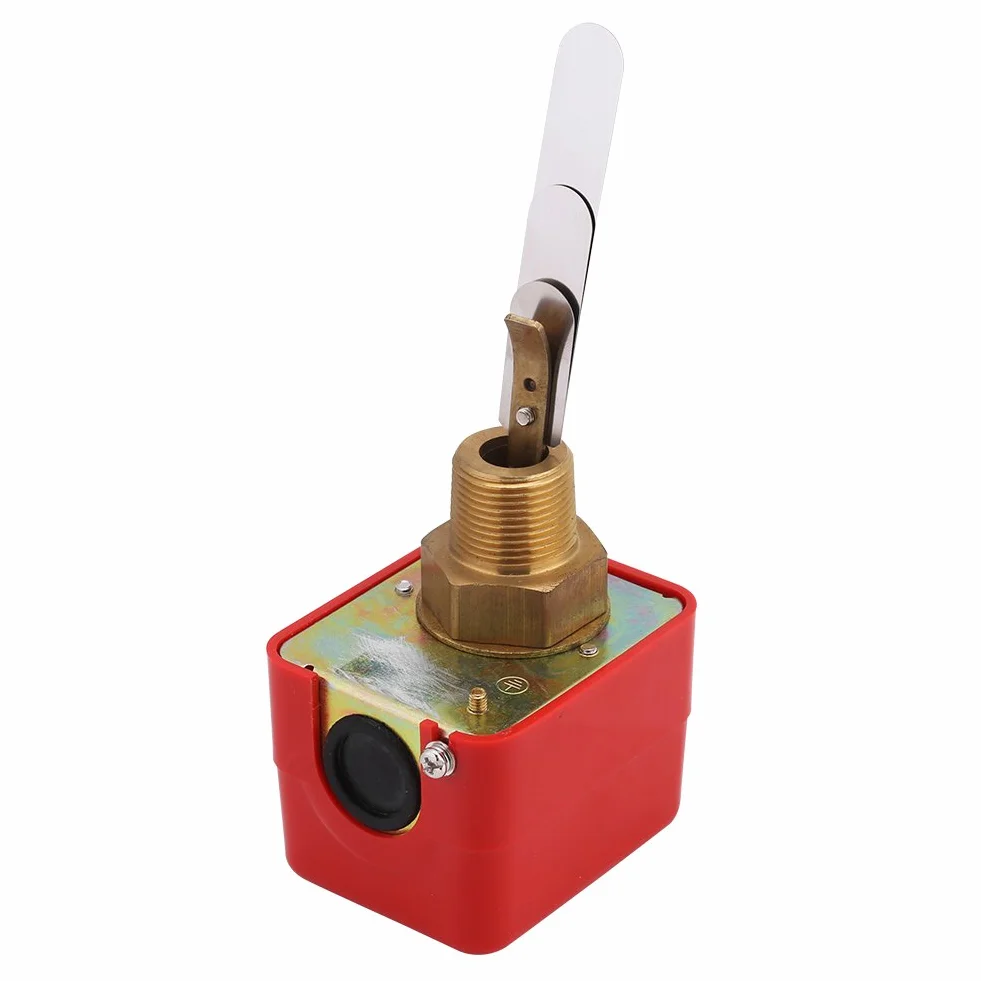 Akozon Flussostato Acqua R3/4 SPDT 15A 250V IP54 Pompa Rame Sensore Interruttore Flusso a Paletta