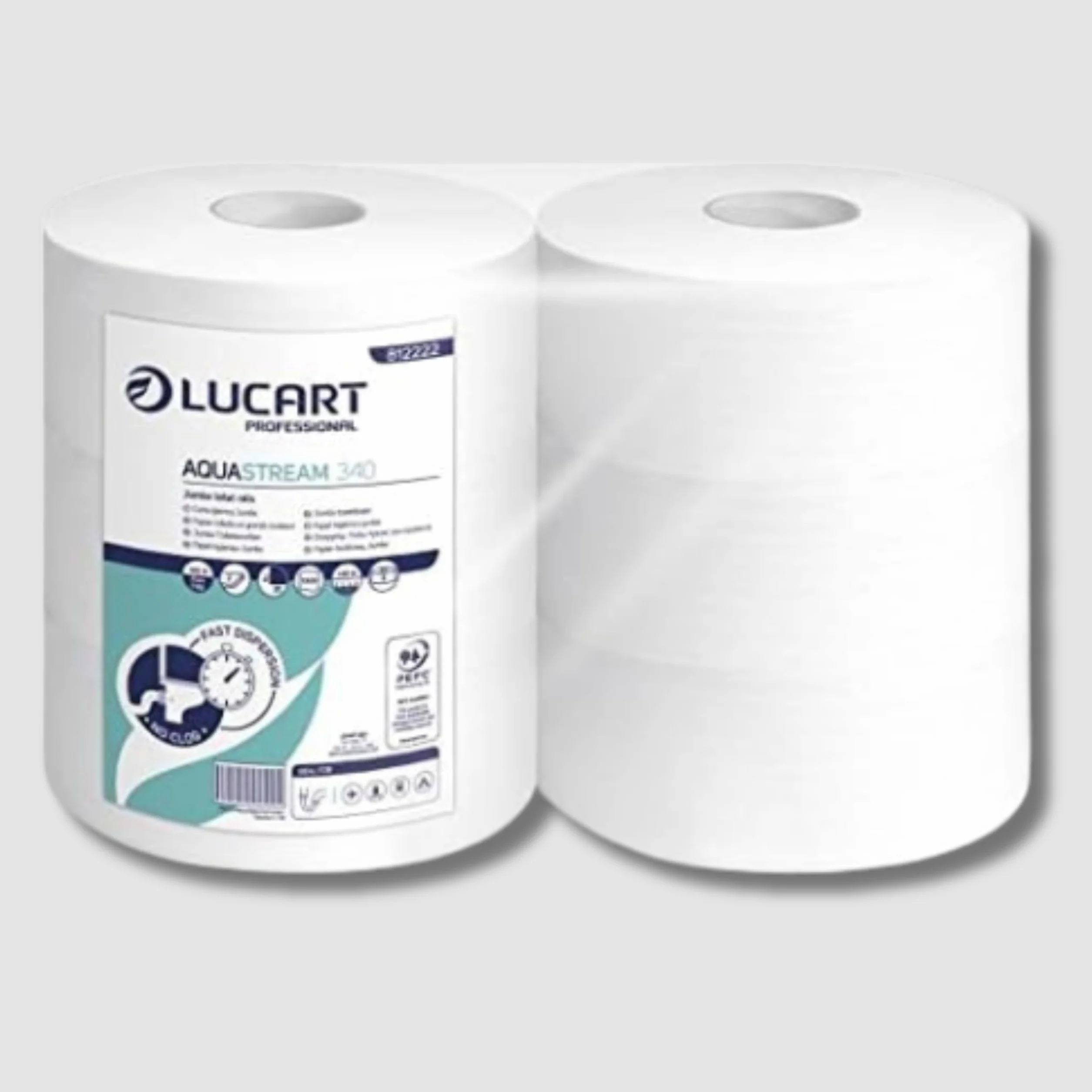 Lucart CARTAIGIENICA AQUASTREAM Mini Jumbo 12 Rotoli