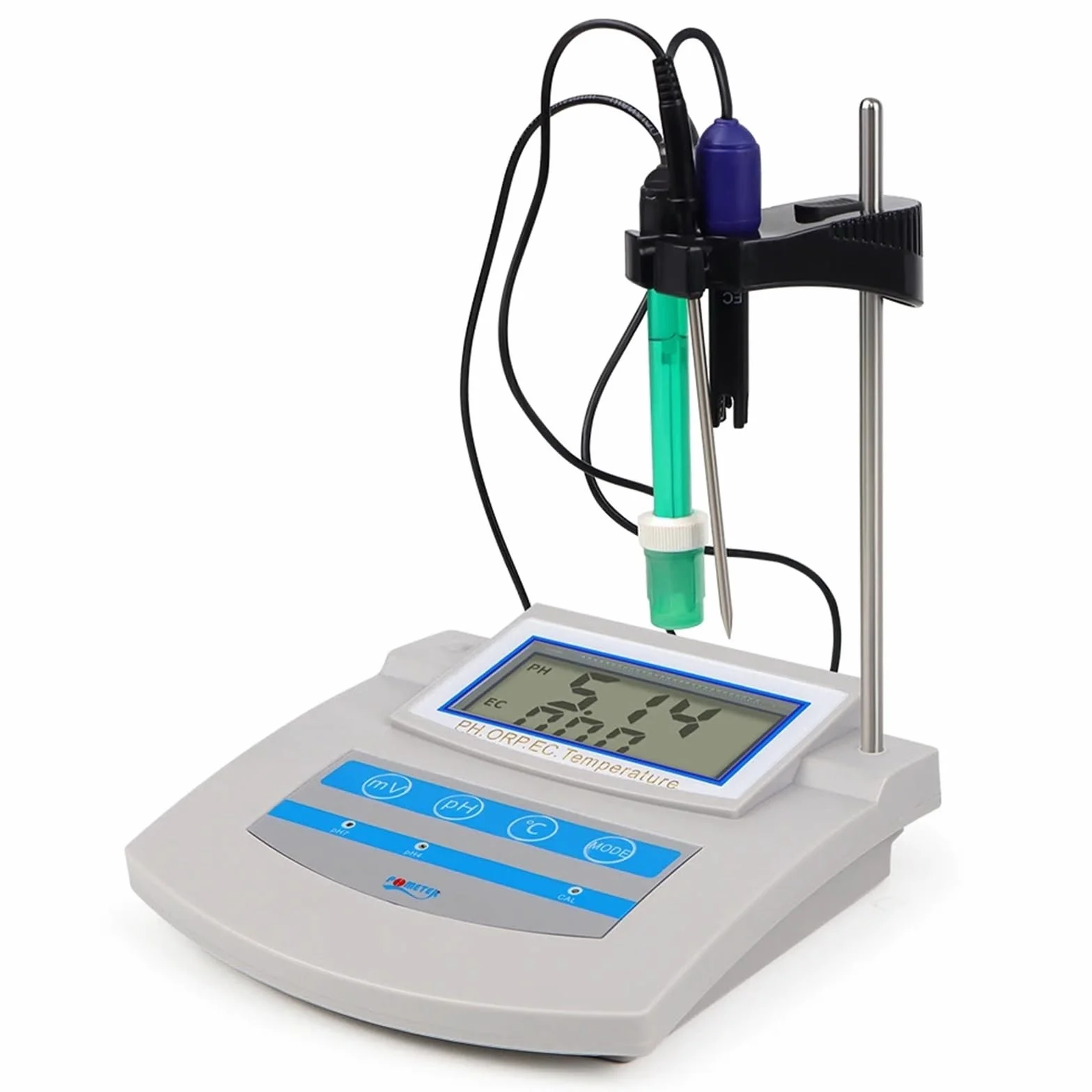 Tester di qualità acqua 6 in 1 digitale PH ORP TDS EC CF Temp Monitor da banco for piscina acquario laboratorio,Multifunzionale