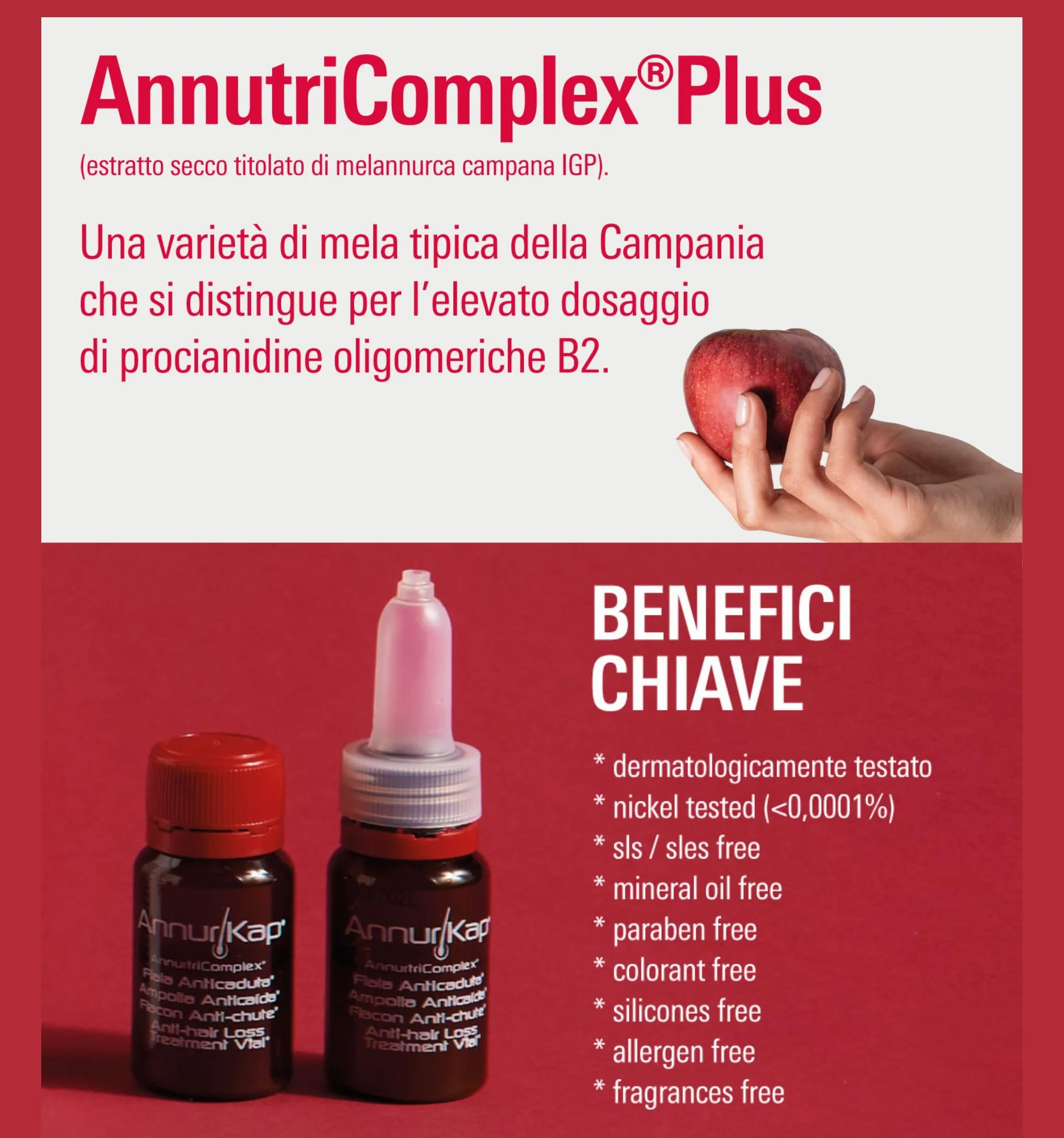 Annurkap Fiale Anticaduta Confezione 10 fiale monodose da 8 ml per 1 mese trattamento