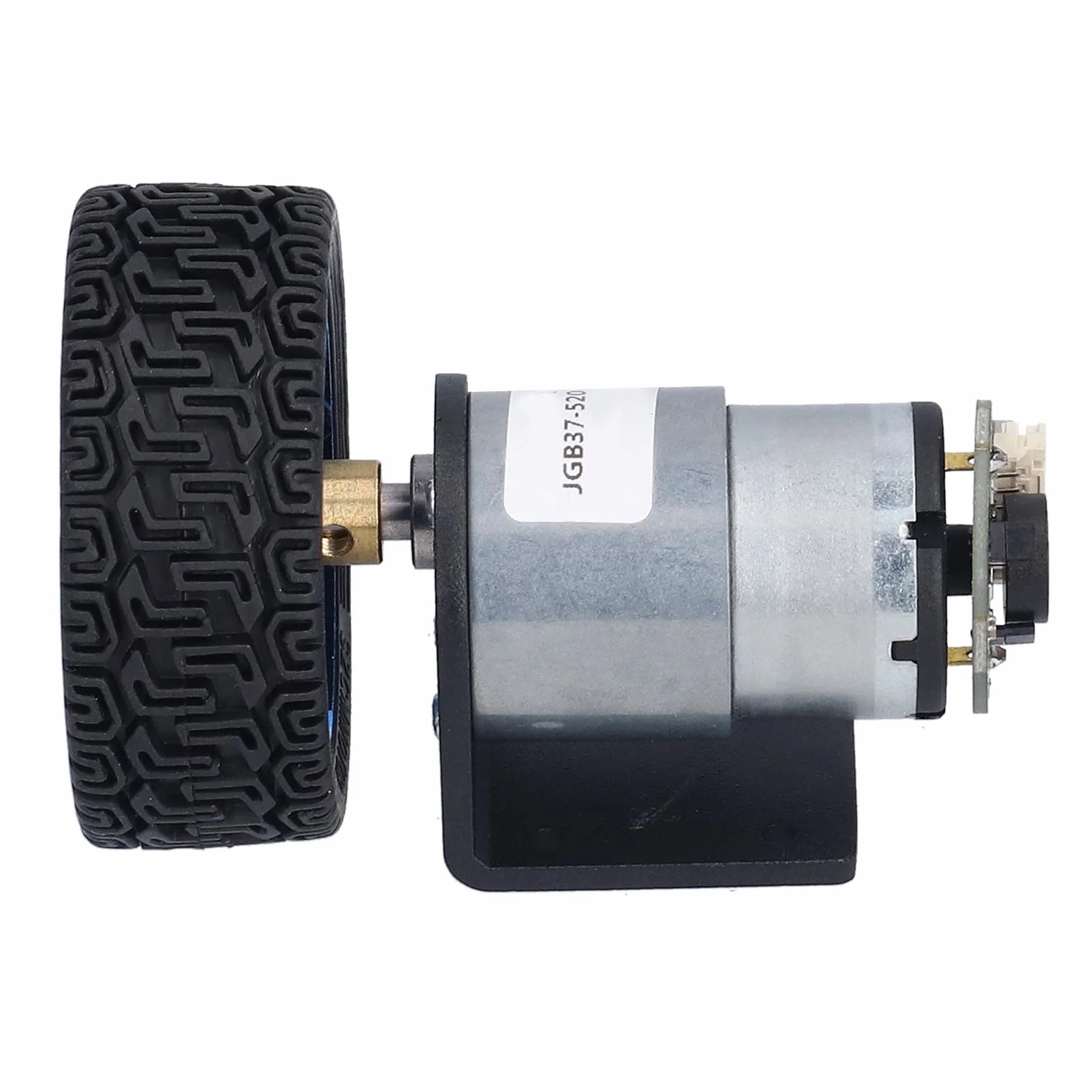 Set Motore Encoder CW CCW Motoriduttori DC Albero con Set, Diametro Albero 15,5 Mm Micro Motoriduttori DC DC12V per Smart Car Fai-da-te (60 giri/min)