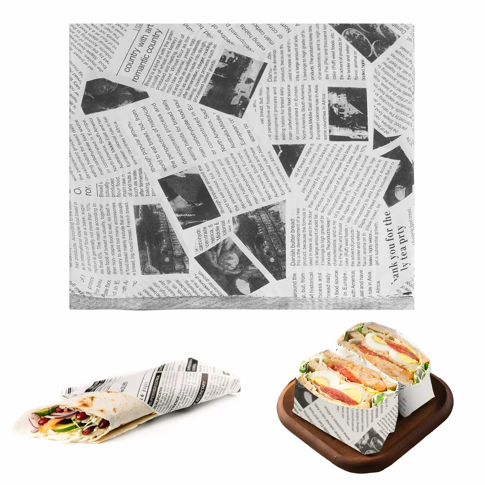 200 fogli di carta oleata (25 x 25 cm) – Involucri antiaderenti per hamburger, pane, pesce e patatine, panini e confezioni alimentari (200 pezzi) (bianco-200)