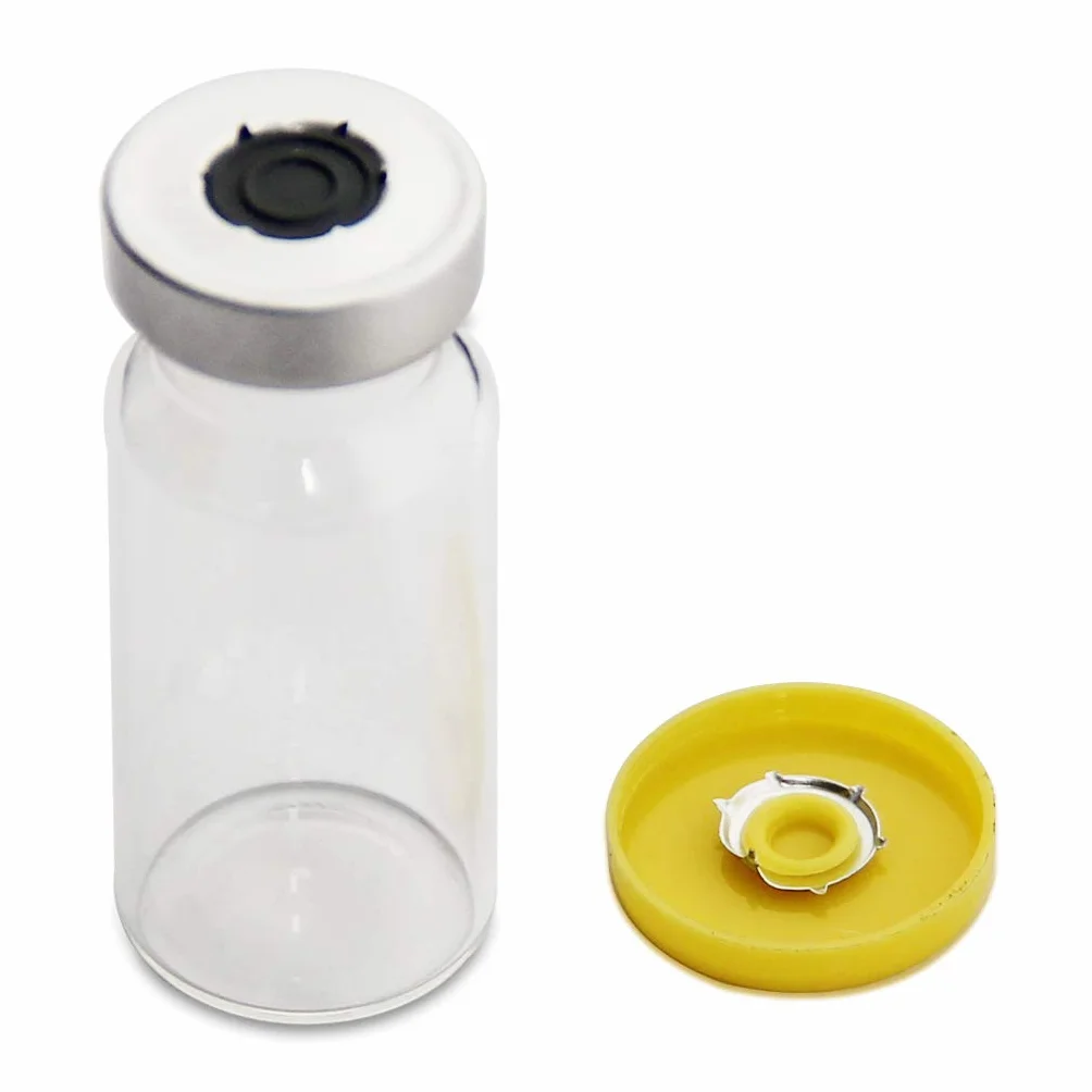 Cappucci gialli alluminio-plastica 20 mm 100 PCS per flaconcino vetro