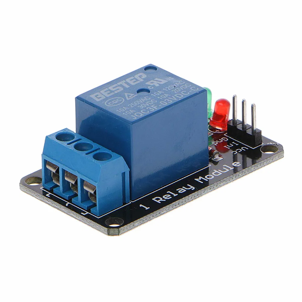 Buwei 1PCS Modulo relè 3V a 1 Canale 3,3V Ripresa a Basso Livello con Lampada