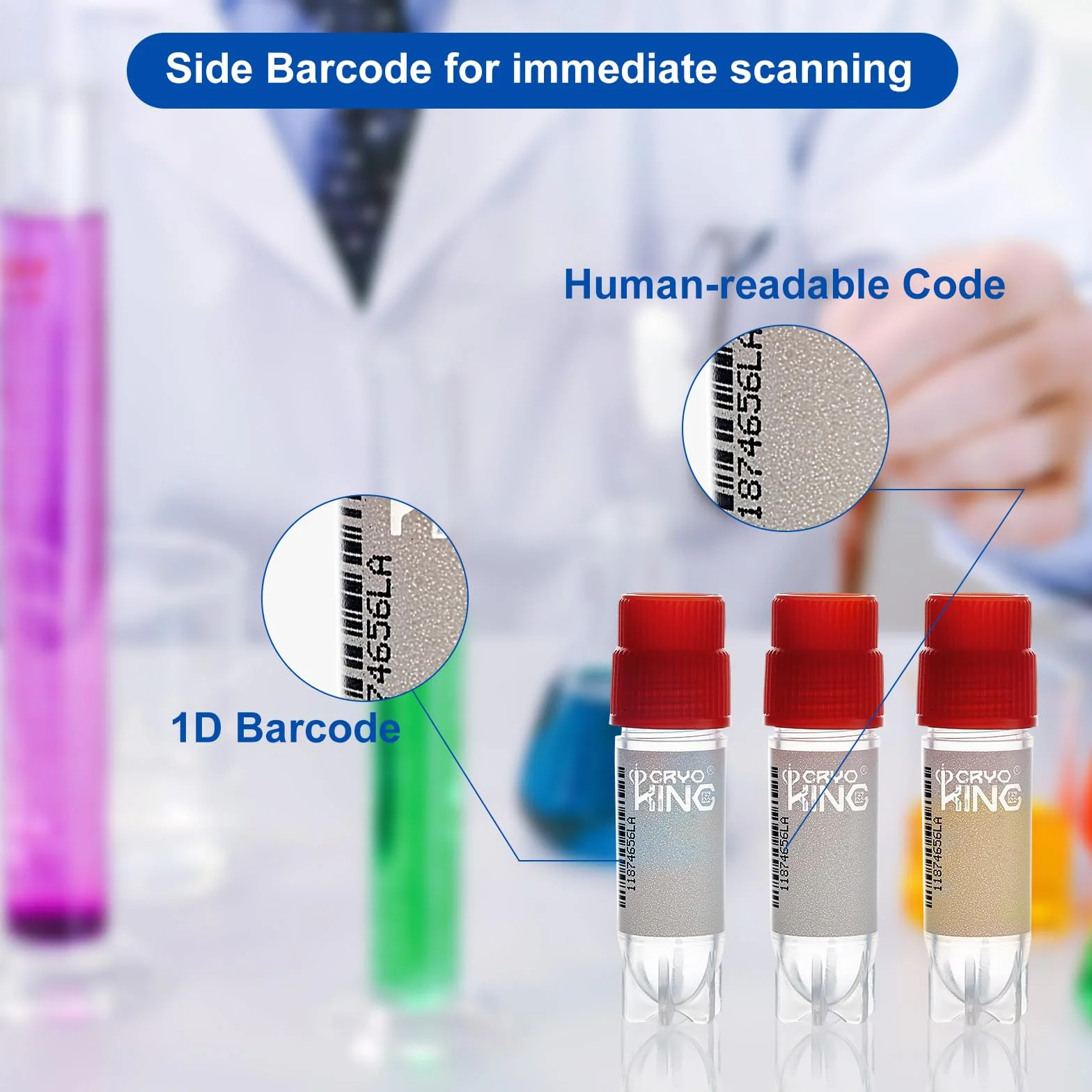 25 Pezzi Provette In Plastica Da 2,0 Ml Per Crioconservazione E Congelamento Con Codice A Barre E Tappo A Vite Per Laboratorio