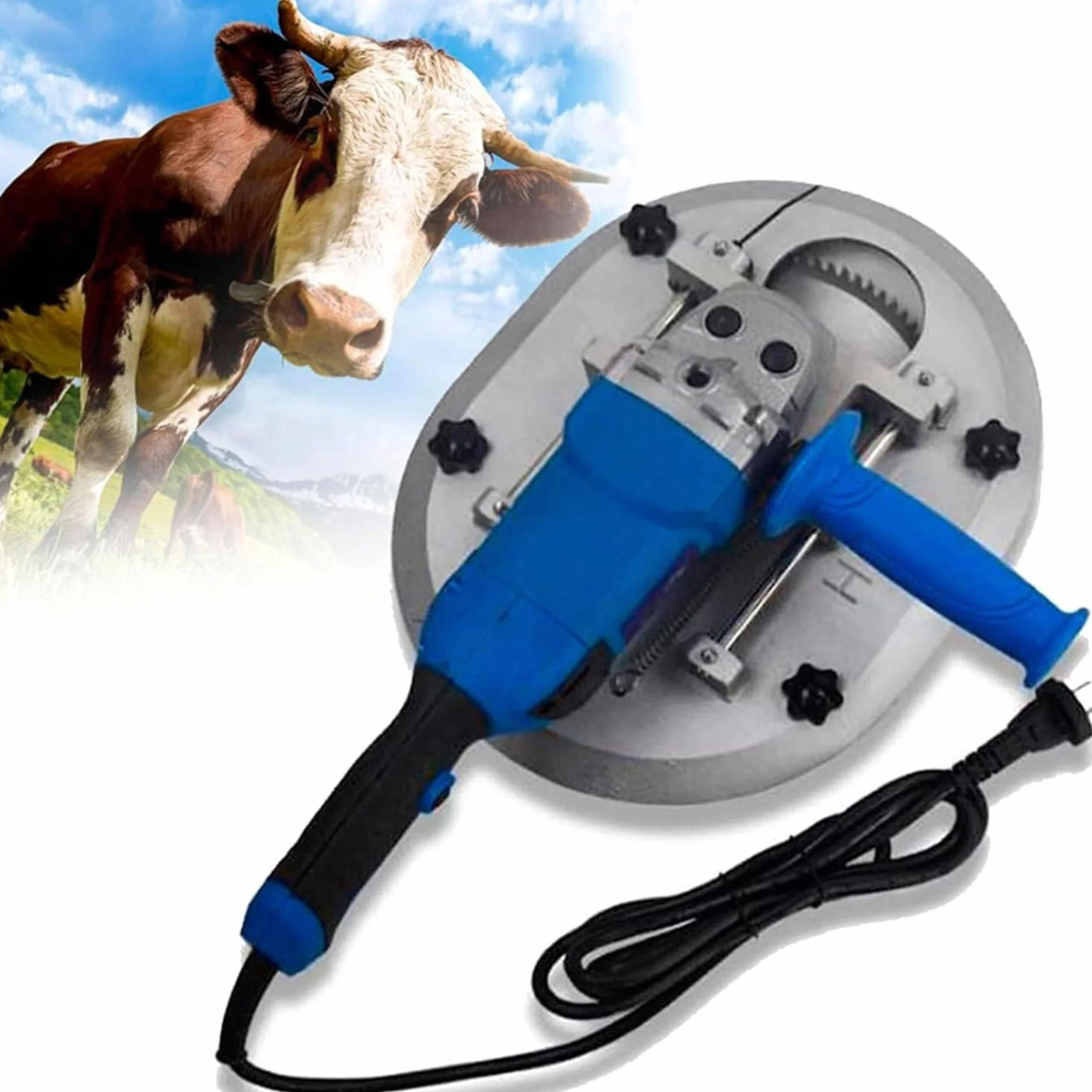 Decornatore Elettrico per Bovini di Grandi Dimensioni 1900 W Dehorner per Bovini Adulti, Dehorner Elettrico Senza Sangue per Tori Grandi Dimensioni, Dehorner Portatile per Bovini E Ovini