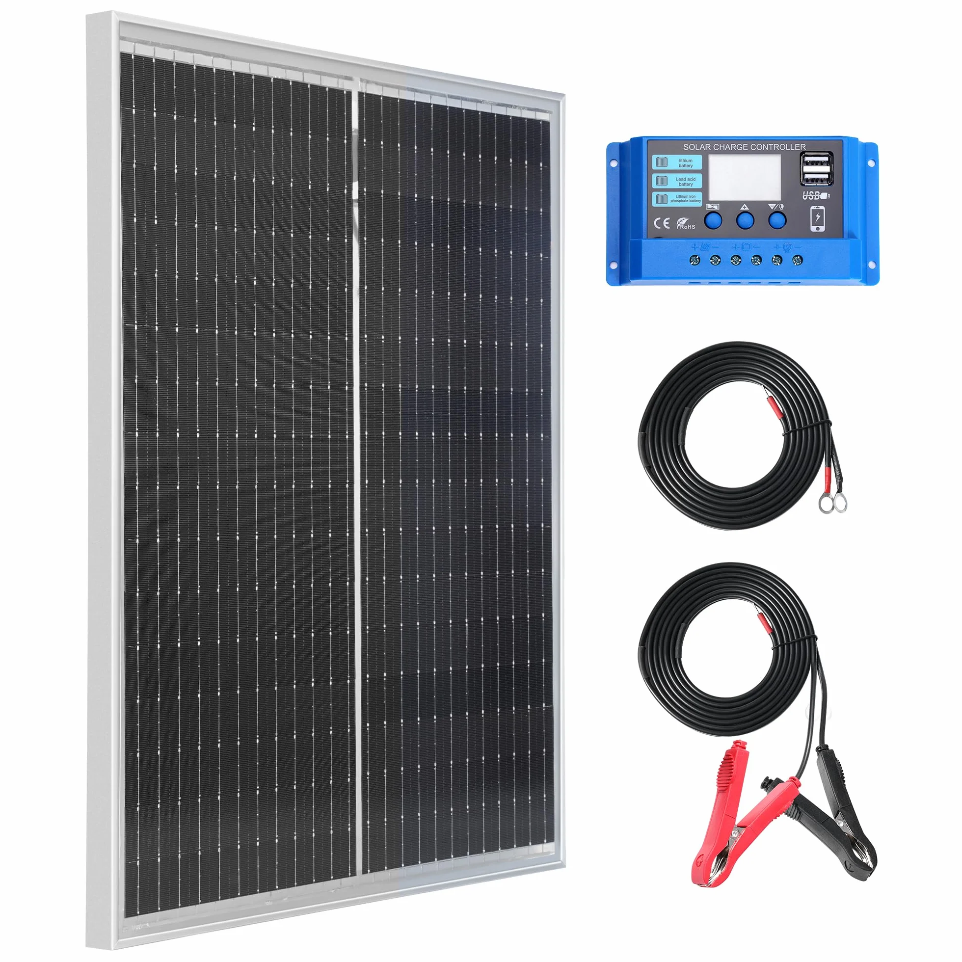 Nicesolar Pannello solare mono da 50 W, 12 V, pannelli solari monocristallini, per carica di energia indipendente da 12/24 Volt, per campeggio