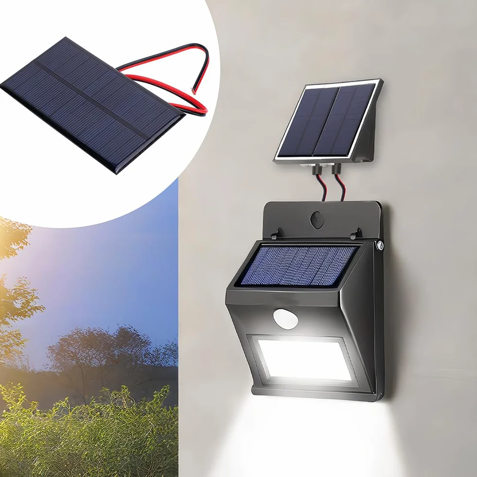 Pannello Solare DC 6V 1W Polysilicon Cella Silicio Caricabatterie Micro Modulo Energetico Rettangolare