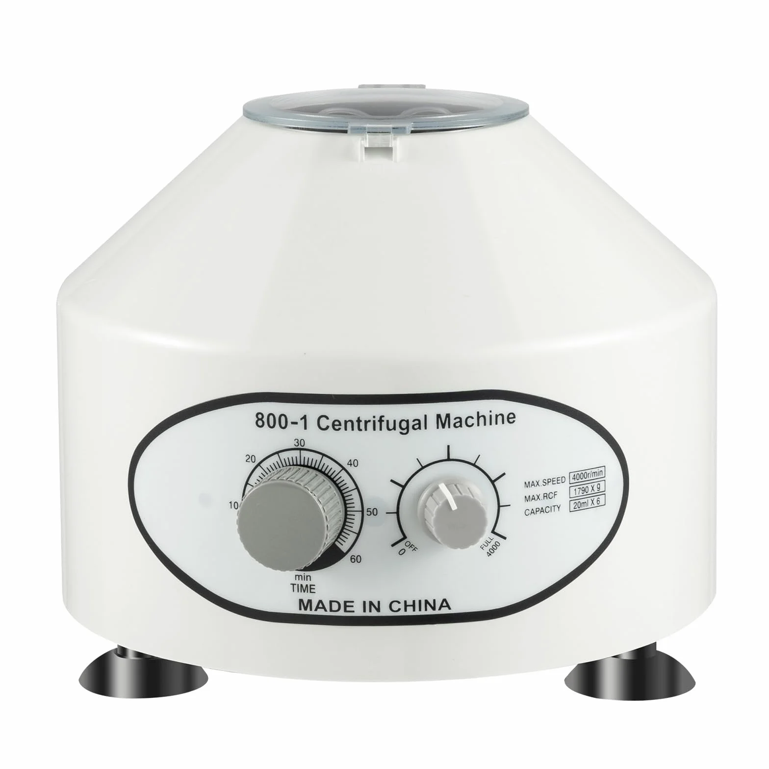 Centrifuga da laboratorio 800-1 4000 giri/min, piccola centrifuga elettrica da tavolo con velocità regolabili e timer, centrifuga da laboratorio, 20 ml*6 microcentrifuga per plasma sanguigno