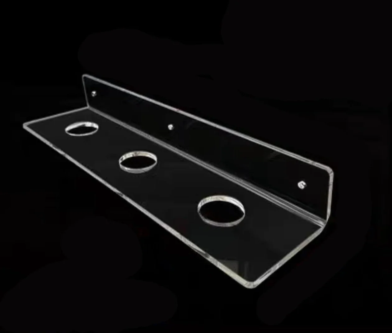 Espositore Acrilico, Espositore for Rubinetto da Pavimento in Acrilico, Piastra di Sospensione for Rubinetto da Bagno, espositore da Parete Trasparente(Clear,Style 6)