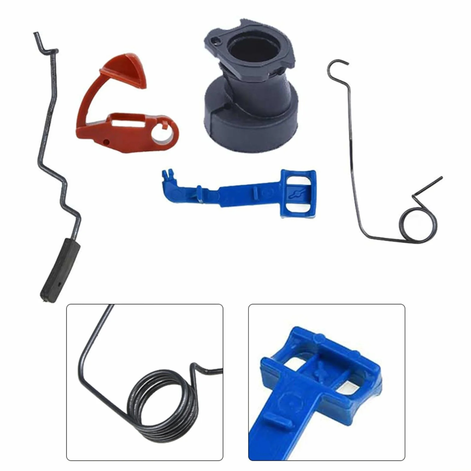 Kit di riparazione per collettore di aspirazione, acceleratore, asta di controllo, kit di riparazione per motosega 340, 345, 346XP, 350, 351, 353, 357, 357XP, 359, set di componenti di
