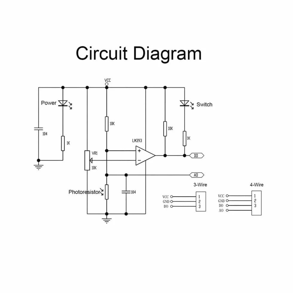 DollaTek Fotoresistenza 10Pcs Modulo sensore di intensità della Luce Digitale Fotoresistenza per Arduino Uno