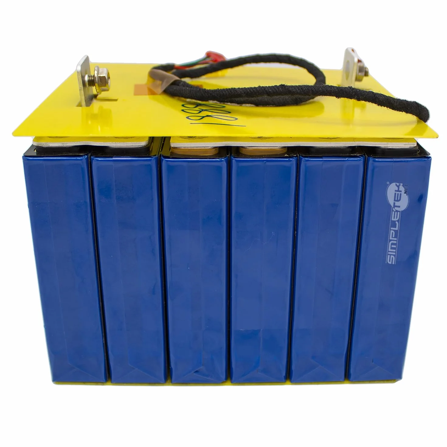 SIMPLETEK - Pacco Batterie da 6 Celle per Inverter Fotovoltaici 9,6 V 100 Ah LiFePO4 Ricaricabile per Impianto di Accumulo Energia Pannello Solare (Ricondizionato)