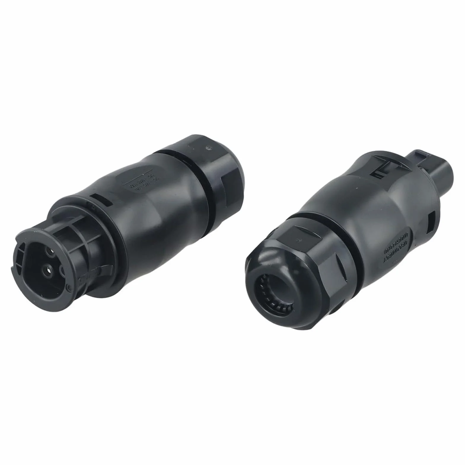 Presa CA IP68 3 pin connettore impermeabile per inverter cavi 10-13 mm nero