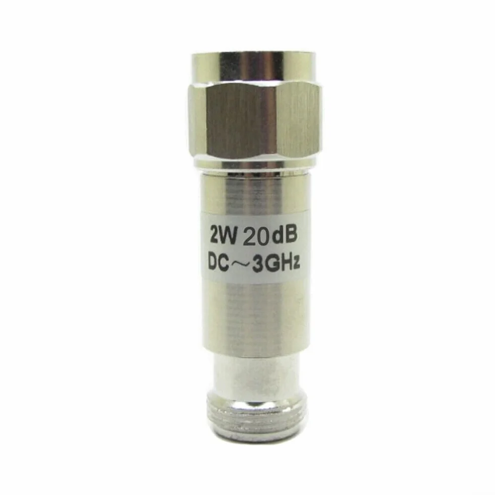 Attenuatore N RF coassiale maschio-femminile 2W 20dB ampia gamma di frequenza