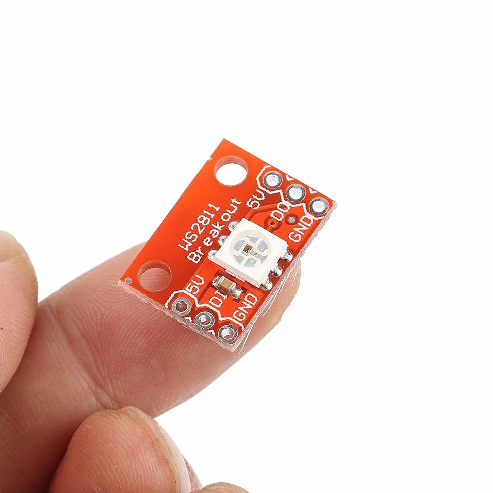 5 Pezzi Modulo LED Breakout WS2812 RGB 5050 RGB con Chip WS2812S Utilizzato per Progetti Elettronici
