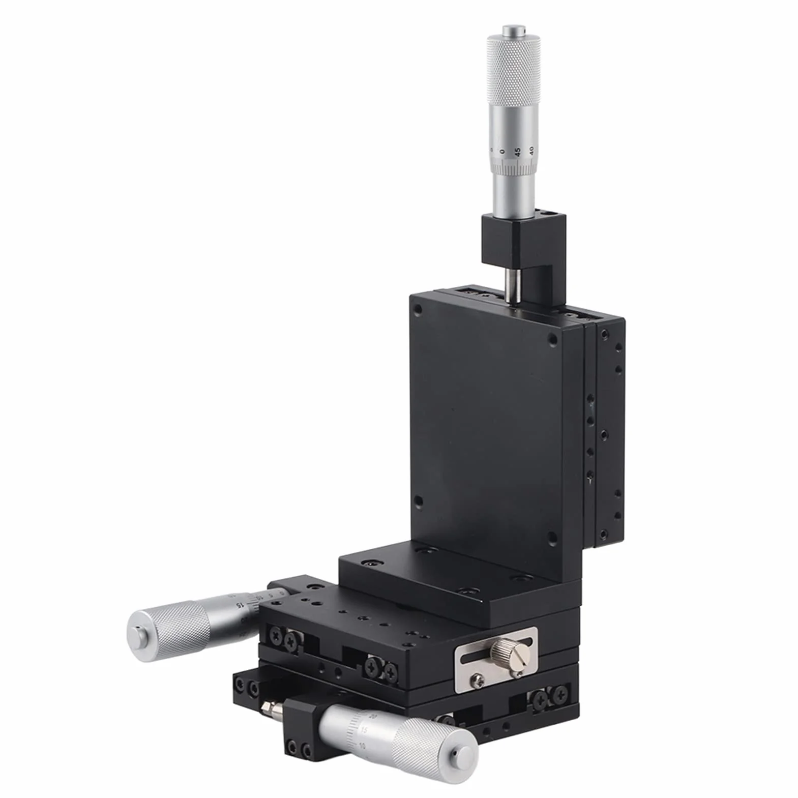 Tavolo Scorrevole per Messa a Punto Fine SEMXYZL80 ACR XYZ Tavolo Scorrevole per Regolazione Fine Ad Alta Precisione con Movimento Lineare Manuale 80 * 80mm