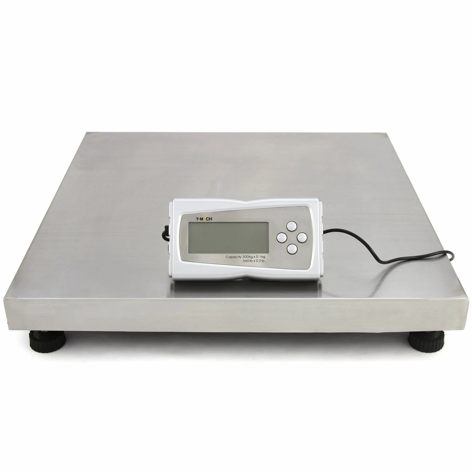 T-Mech - Bilancia Veterinaria 50 x 50cm per Pesare Animali Domestici e da Fattoria 300kg con Display LCD