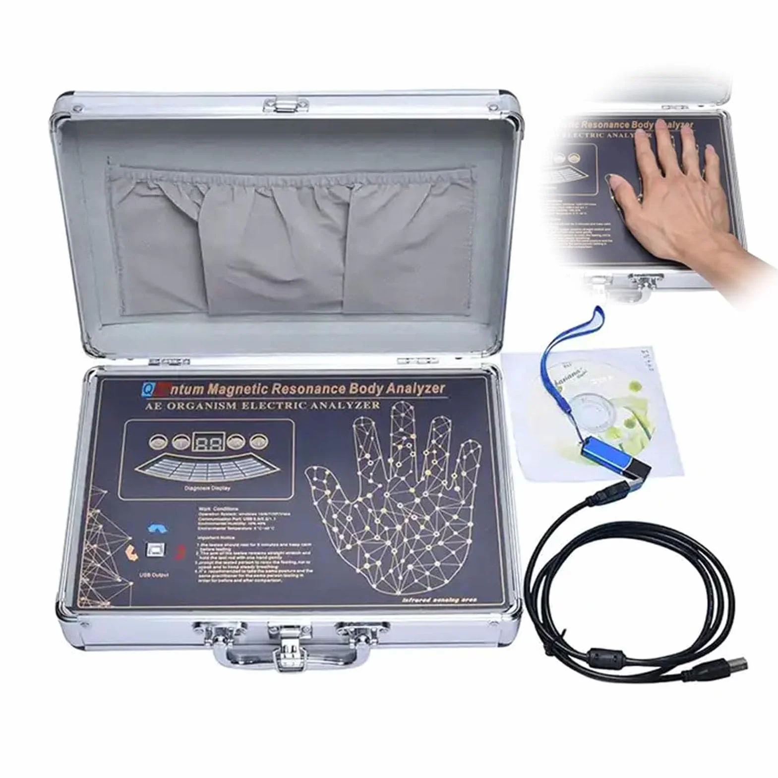 Analizzatore Magnetico a Risonanza Quantistica, 3 in 1 Risonanza Magnetica Salute Corpo Analisi Terapia Quantistica Analizzatore Sub-Salute 54 Rapporti Bio Risonanza Macchina Biorisonanza