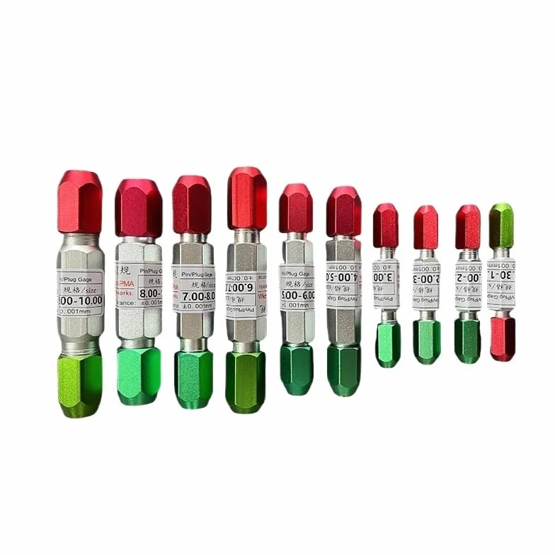 Calibri a Spina 5 Pezzi 0,3-5,0 mm/5,0-10,0 mm/10,0-15,0 mm Supporto a Morsetto for Calibro a Perno Go e Nogo Maniglia in Alluminio for Calibro a Perno(10.0-15.0mm 5Pcs)