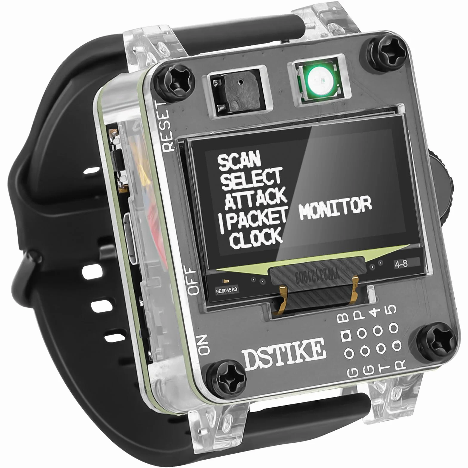 Seamuing WiFi Test Tool Deauther Watch SE ESP8266 Scheda di Sviluppo Programmabile ESP-12F con Cicalino Display OLED Batteria Integrata da 500mAh per Nodo MCU Arduino