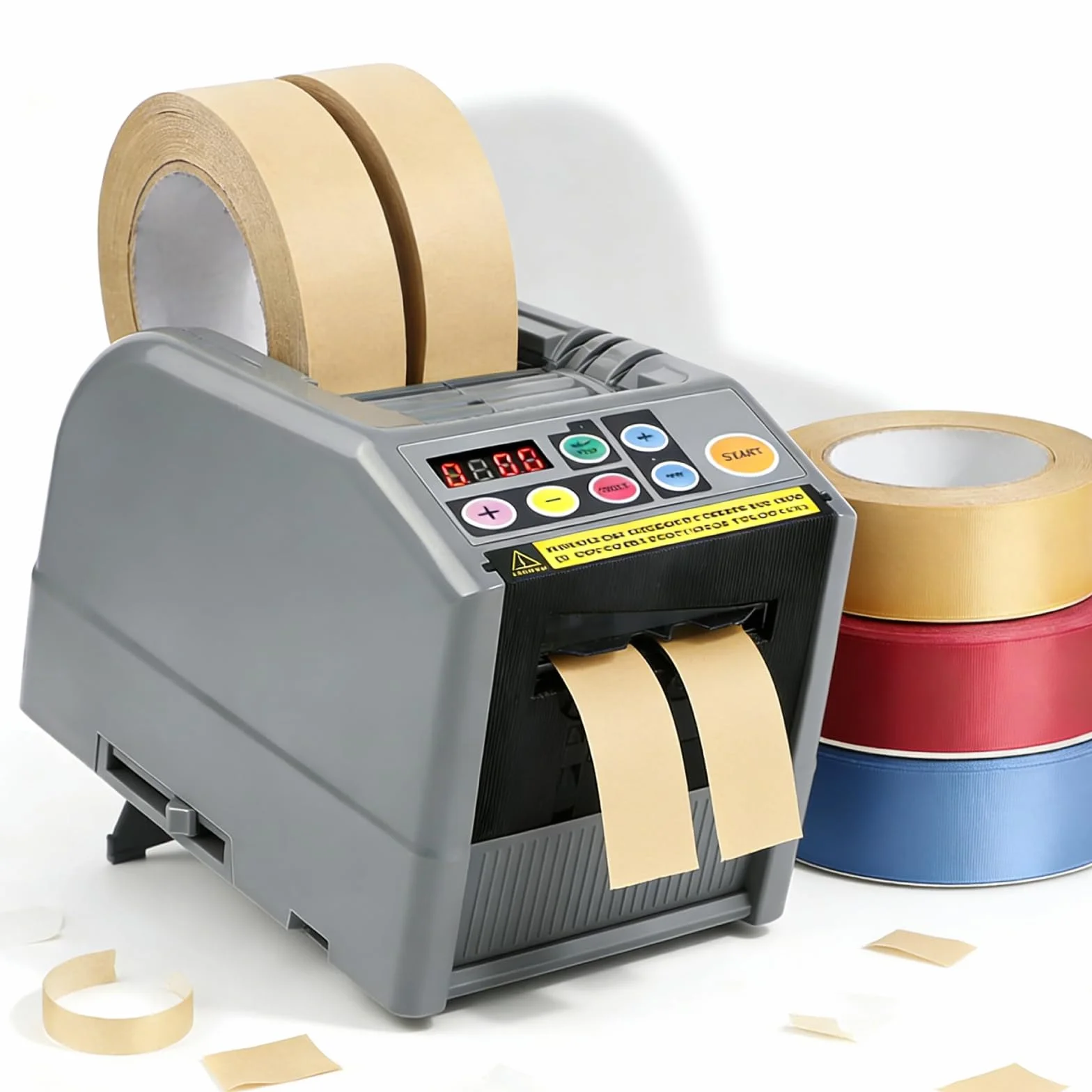 Automatico Distributore Di Nastro Adesivo, Macchina Taglio Nastro Elettrico Tagliatrice Elettrica Del Nastro, Larghezza 6-60 Mm, Lunghezza 999mm, Dispenser Taglia Nastro Per Nastro Imballaggio, Regalo