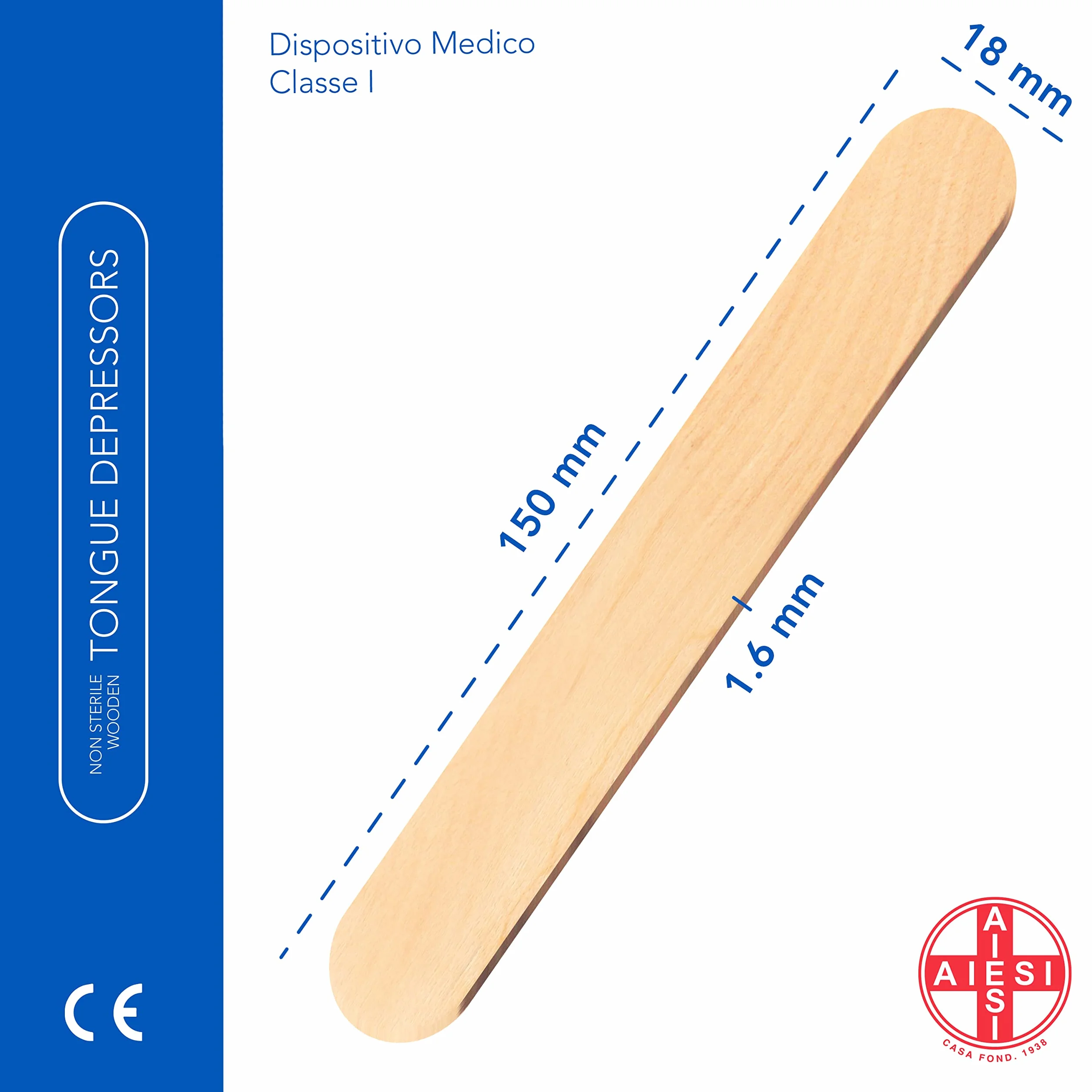 Abbassalingua in legno monouso NON STERILI 100 pezzi Spatole per ceretta