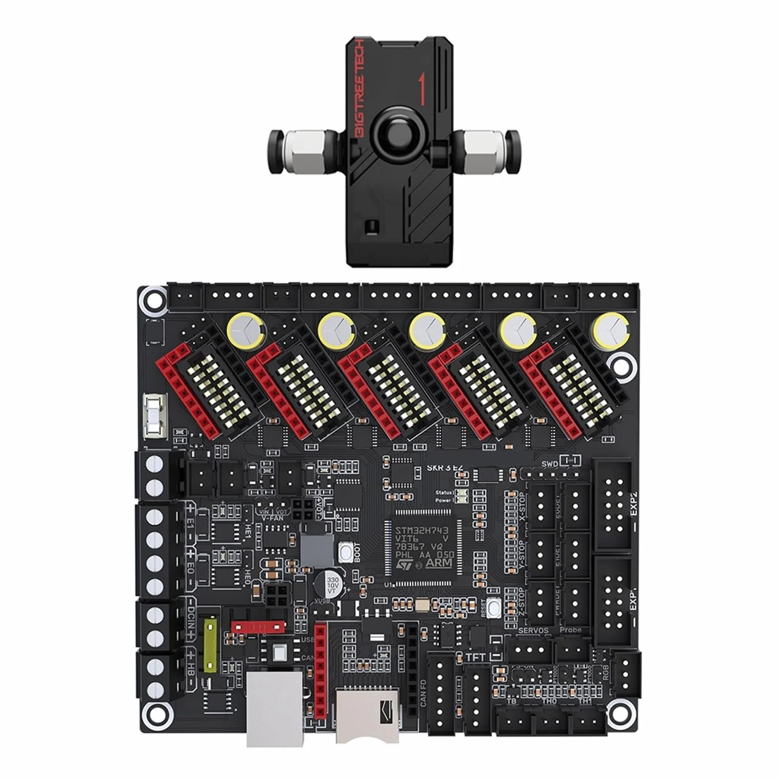 Scheda madre SKR 3 EZ 32 bit compatibile for Ender 3/5 | Controller a 32 bit, supporto driver EZ, compatibile con Raspberry Pi, design pronto for l'espansione(With SFS)