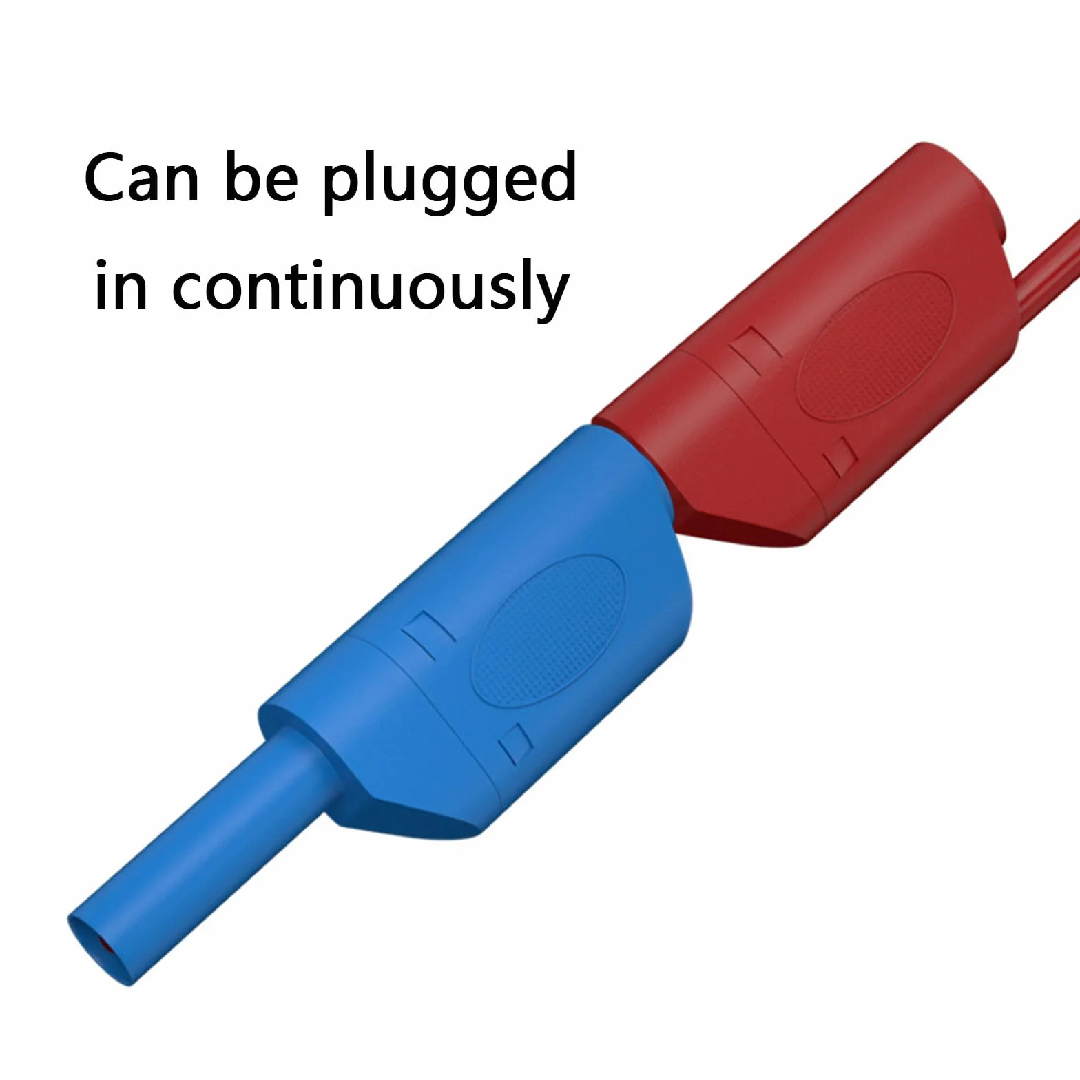 Cavo di prova flessibile in silicone, 5 pezzi, connettore a banana da 4 mm, set di cavi multimetro da 1 metro con design di sicurezza per l'uso con multimetri, cavo di prova per apparecchiature di