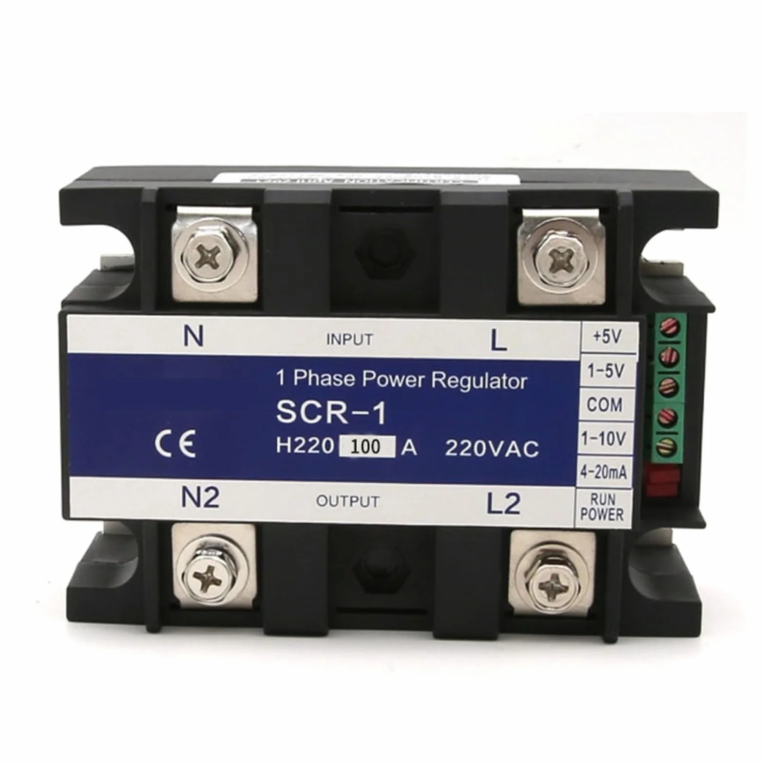 Modulo regolatore di Tensione monofase SCR-100A 220VAC, Supporta Il Controllo del Segnale del potenziometro 0-10V 4-20mA 1-5V