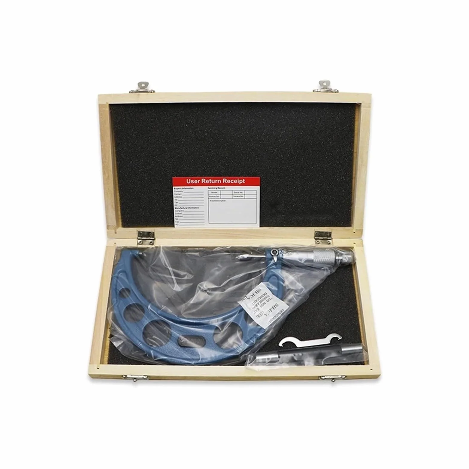 Micrometro, Sonda in lega temprata ad alta precisione da 100-125 mm Micrometro esterno Strumento di misurazione micrometro 0,01 mm,Micrometro digitale