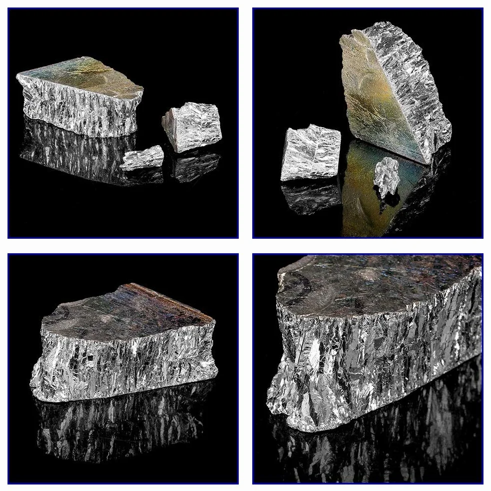 Bismuto Ingot- metallo Lingotto Chunk 99,99% Geodes puro cristallo for la fabbricazione Cristalli, esche da pesca e Arte (1000g)