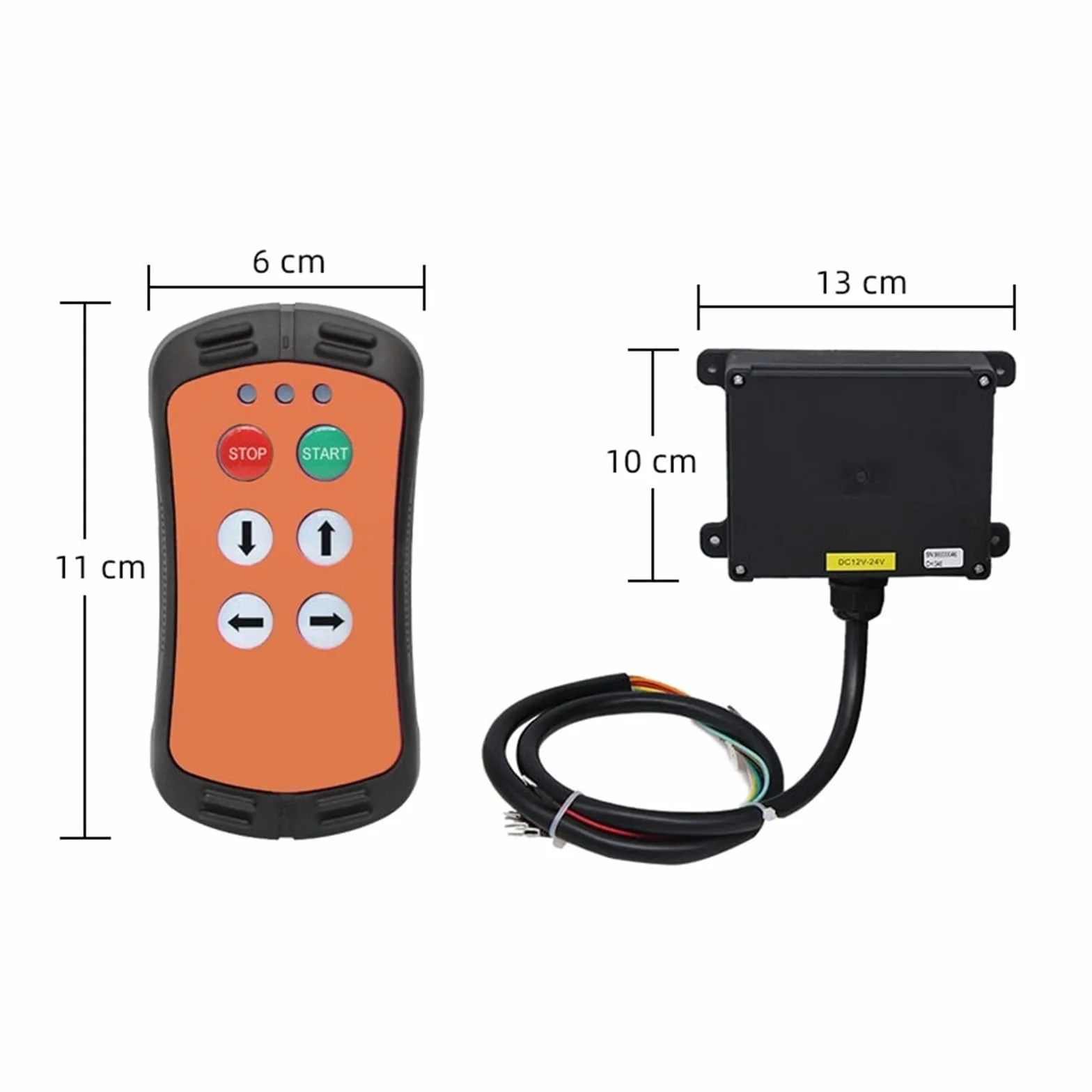 Interruttore A Pulsante Della Gru Telecomando Radio For Gru Industriale Senza Fili A 4 Pulsanti, Controller For Camion Idraulico, Sponda Idraulica(Blue,2T 1R_AC-DC 36-480V)