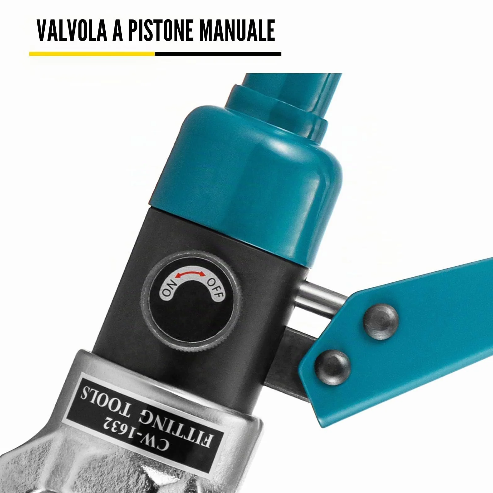 CW-1632 Pinza a Crimpare per Tubi da 16, 20, 25, 32 mm, Impugnatura in Gomma