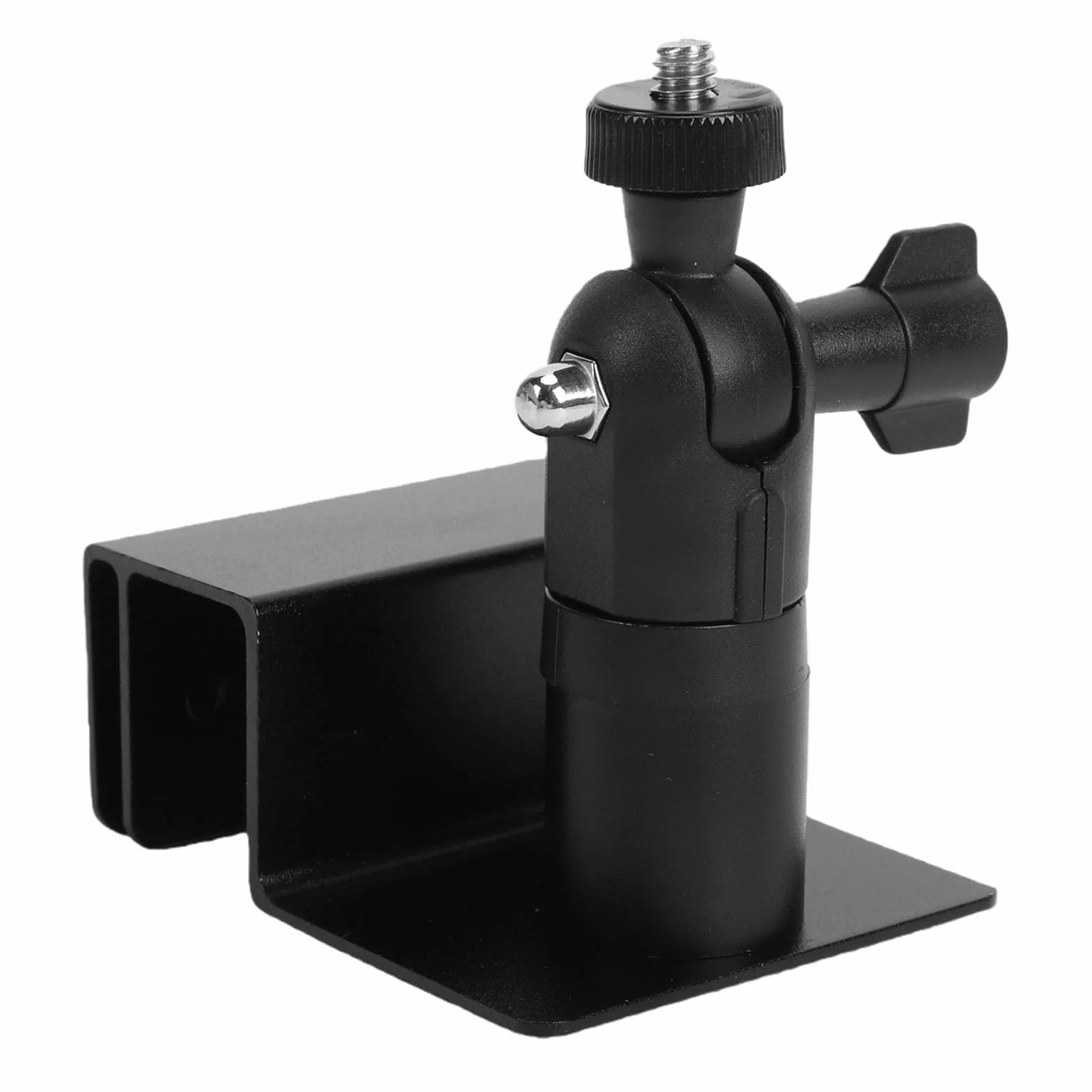 Akozon Staffa di Montaggio per Grondaia per Pannello Solare, Rotazione a 360° e Inclinazione a 180°, Struttura in Acciaio per Yacht Rimorchio da Viaggio per Trailer Ad Anello