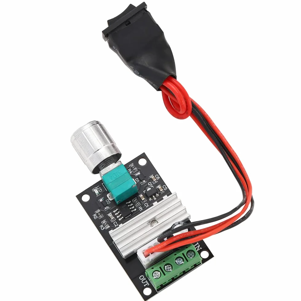Greluma 2 Pezzi 1203BB 6V 12V 24V 3A 80W DC Regolatore di Velocità del Motore (PWM) Interruttore Driver Motore Reversibile Regolabile