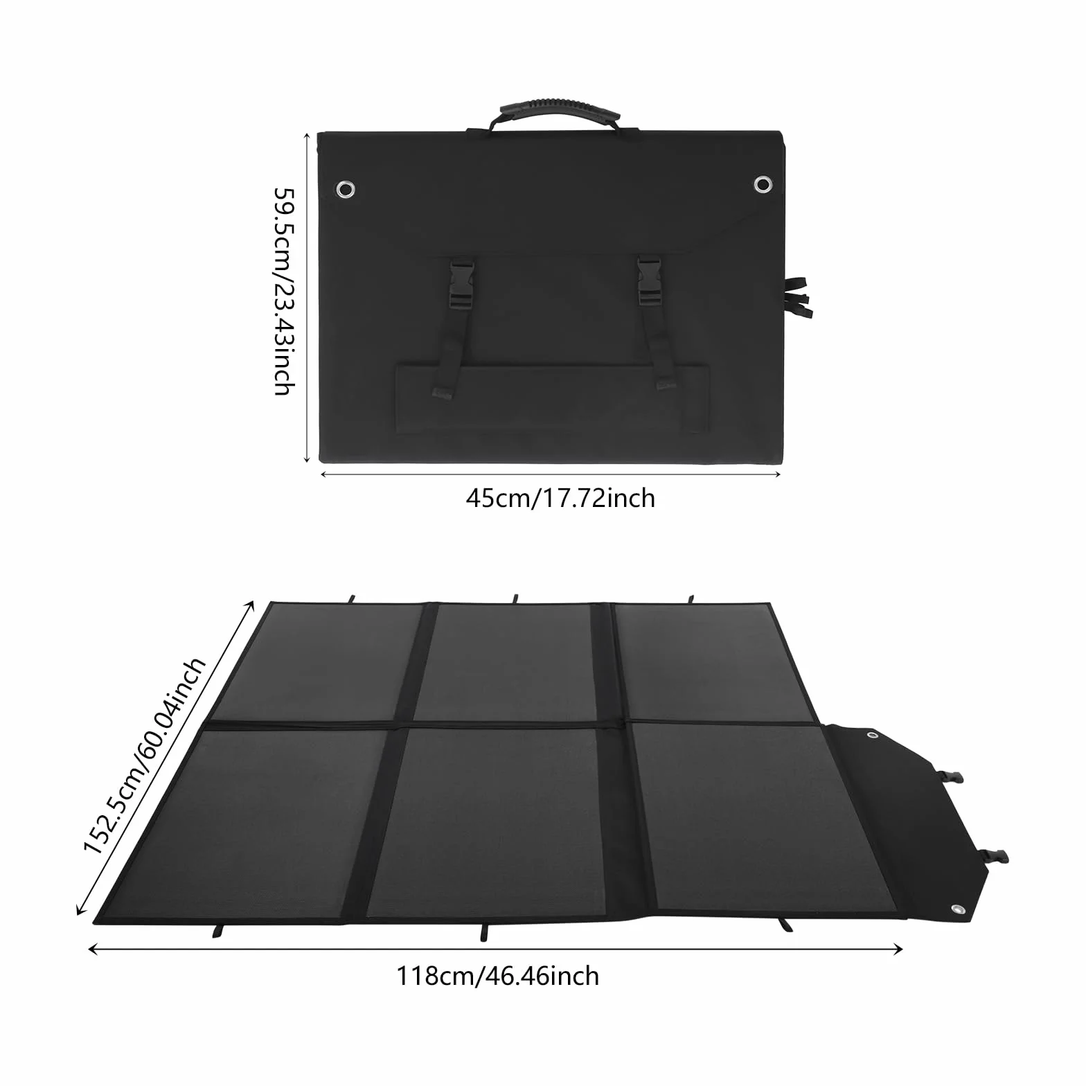 300 W, pannello solare pieghevole, portatile, ricarica rapida per più dispositivi con adattatore multifunzione 4 in 1, per campeggio, escursioni e avventure all'aria aperta